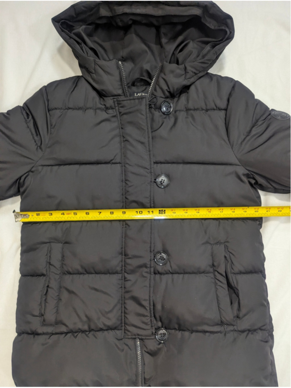 Lauren Ralph Lauren Black Puffer Jacket Size Medium - Picture 9 of 15